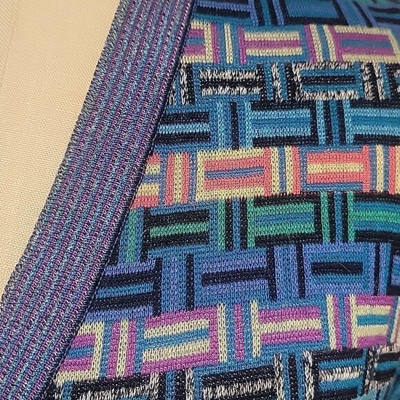 St. Croix Vintage, Coogi Inspired cardigan.  Cotton blend.  Made in the USA. M - Picture 2 of 6